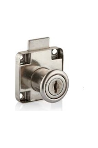 Canex Kare Çekmece Kilidi Nikel 22 Mm Mobilya