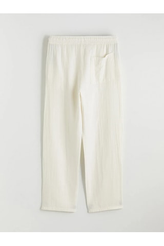 Lc Waikiki Ekru Loose Fit Erkek Müslin Pantolon