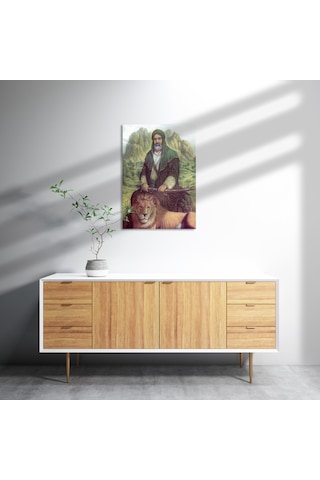 Cakasepetim Allahın Aslanı Hz. Ali Ve Zülfikar Ahşap Mdf Tablo
