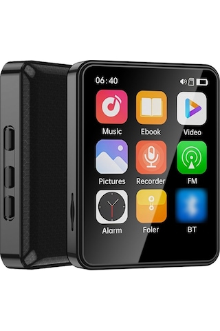 Trendooze Springsun Hoparlörlü Mp3 Ve Mp4 Oynatıcı 2.4 İnç Tam Dokunmatik Ekran Bt Dahili Hoparlör Ve Tf Tf