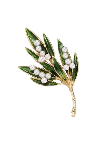 Kadın Kristal İnci Çiçek Broşları Zarif Emaye Yapay Elmas Çiçek Açıklama Broş Pins Moda Takı Aksesuarları Çok Renkli