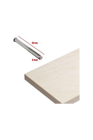 Nobel Kolay Montaj Gizli Raf Tutucu 10 Mm X 10 Cm 2 Adet Belirtilmemiş