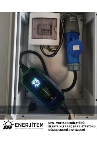Enerjitem 7.4 Kw Elektrikli Araç Taşınabilir Şarj İstasyonu 220V