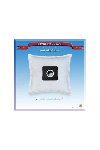 Hotpoint Uyumlu Sl B16 Apr Süpürge Toz Torbası 6 Paket Te 30 Ad