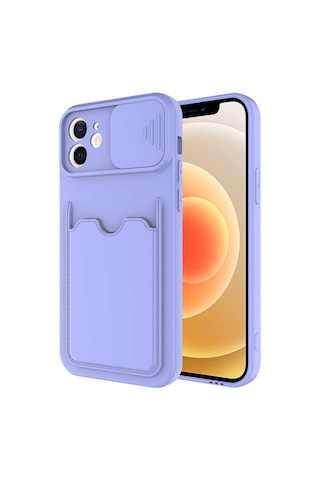 Apple Uyumlu iPhone 12 Uyumlu Kartix Kılıf-lila Lila -
