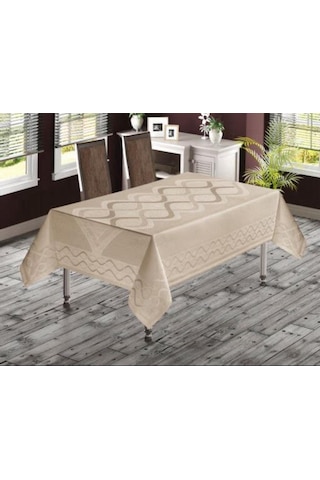 Simli Jumbo Pano Kumaş Leke Tutmaz Masa Örtüsü