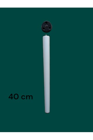 4 Adet Beyaz Boyalı Ahşap Konik 40 Cm Zigon,orta Sehpa,puf,komidi