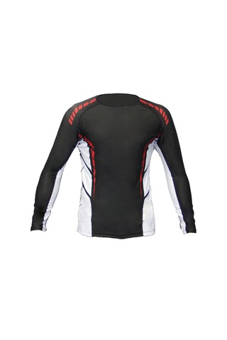 Dosmai Dijital Baskılı Uzun Kollu Rashguard Siyah Beyaz Rg071 Beyaz - Siyah