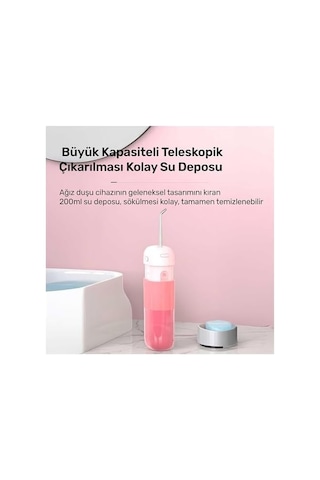 Npo Nicefeel Fc5170 Mini Taşınabilir,şarjlı, Diş Teli/protez Bakım Ve Profesyonel Ağız Duşu Pembe 61970388
