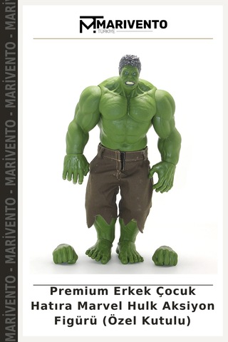 Premium Erkek Çocuk Hatıra Marvel Hulk Aksiyon Figürü Özel Kutulu