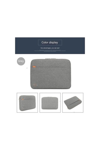 Prestigegoods Love Home Kanvas İçi Astarlı Notebook Çantası - Gri, Nötr, Orta, Dizüstü Bilgisayar, Tablet, İpad Uyumlu İçin Mavi