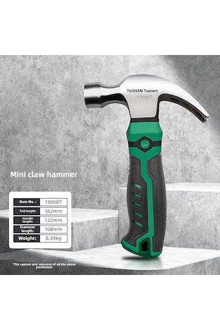 Monyee Profesyonel Çelik Minik Kırık Başlı Çekiç - Ev Tamiri Ve Ahşap İşleri İçin Dayanıklı, Taşınabilir Çok Amaçlı Araç