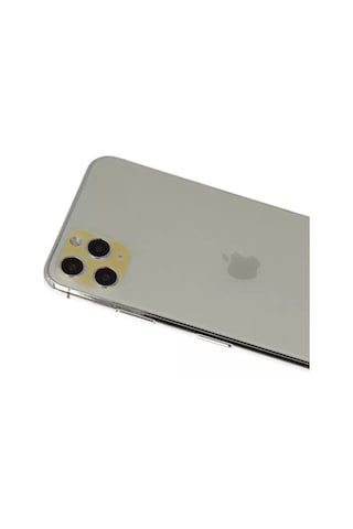 Newface Apple iPhone Uyumlu 11 Pro Max Rainbow Kamera Lens Koruma Cam - Gold