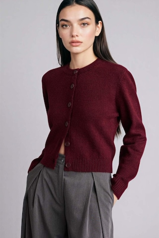 Defacto Regular Fıt Bisiklet Yaka Hırka E3654ax26spbr470 Bordo-br470