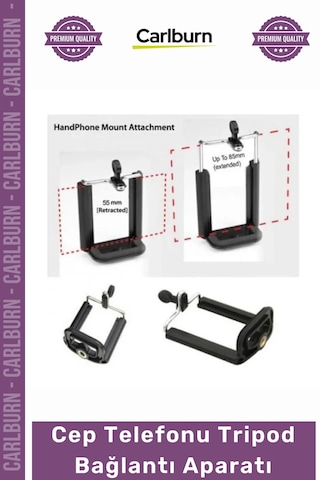 Özel Üretim Profesyonel Universal Stand Klips Tutucu Adaptör Cep Telefonu Tripod Bağlantı Aparatıcep