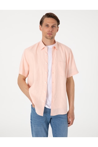 Pierre Cardin Erkek Pudra Gömlek Kısa Kollu 50317354-vr042 Pudra