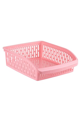 Dolap Ve Raf Düzenleyici Kompakt Cabinet And Shelf Organizer Compact Pembe