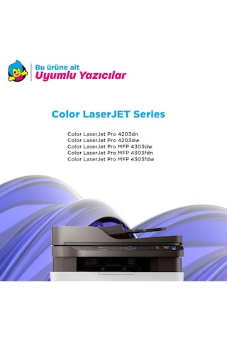 Hp 230a W2300a Uyumlu Toner Siyah - Çipli / Hp Color Laserjet Pro 4203dn / 4203dw / 4303dw / 4303fdn / 4303fdw