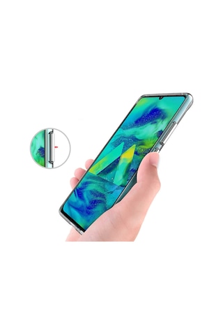 Samsung Uyumlu Galaxy A91 (S10 Lite) Kilif Seffaf Sararmaz Gard Silikon 405442988