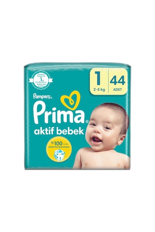 Prima Pampers Yenidoğan Bebek Bezi 1 Numara Mini Fırsat Paketi 44 Adet