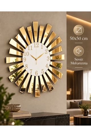 AA Shop Beyaz Gold Aynalı Pleksi Piyano Model Sayılı Ev Hediyelik Sessiz Beyaz