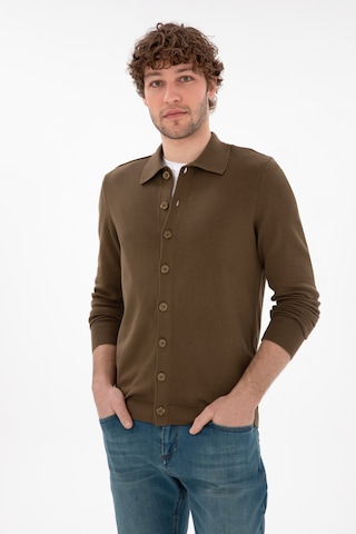 U.s. Polo Assn. Erkek Haki Hırka Triko 50298272-vr027 Haki