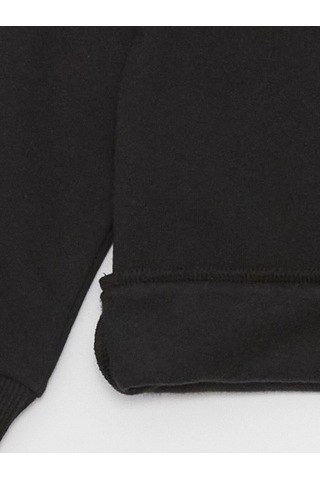 LC Waikiki Lcw Baby Siyah Bisiklet Yaka Uzun Kollu Baskılı Erkek Bebek Sweatshirt