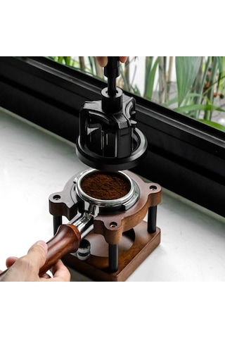 Ximistore9 51mm Manyetik Dönen Kahve Tozu Çözücü: Kümelenmeleri Açan, Homojen Dağıtan İtalyan Tarzı Espresso Gereci Siyah