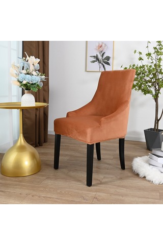 Xiyyadms Krem Renkli Kadife Sandalye Kılıfı - Yumuşak, Soluklanabilir, Genişleyici, Su Ve Lekeden Koruyucu, Tüm Mevsimlere Uygun, Kolay Yıkama DiğER