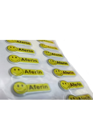 3 Adet Aferin Motivasyon Öğrenci Etiket Sticker 3 Paket