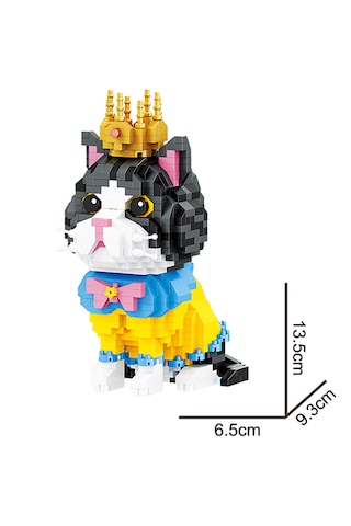 Blok Kedi Figürleri - Siyah 875 Parça