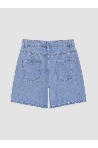Lcwaıkıkı Petite Mavi Regular Fit Kadın Jean Şort