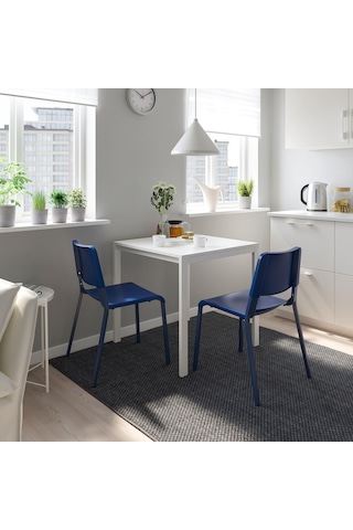 Plastik Sandalye, Mavi Renk Meridyendukkan Salon-mutfak-balkon Sandalyesi