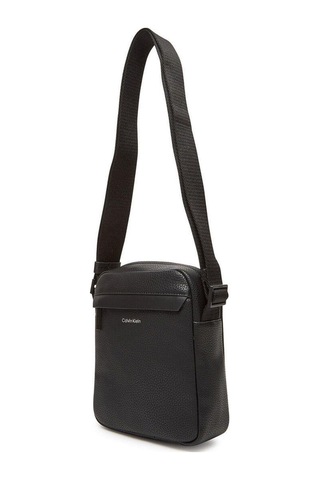 Erkek Fermuarlı Ön Cepli Ayarlanabilir Kayışlı Siyah Omuz Çantası Lv04d3083g-ub1-8791 Siyah