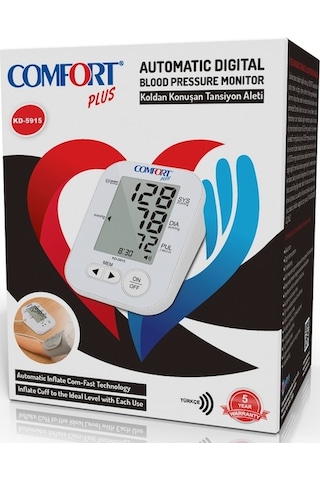 Comfort Plus KD-5915 New Koldan Ölçer Türkçe Konuşan Tansiyon Aleti