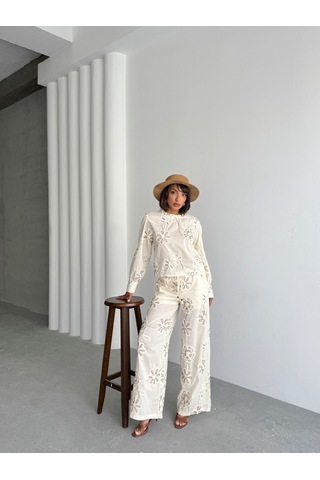 Verymoda Süzüneli Pantolon F1950 Desen 1