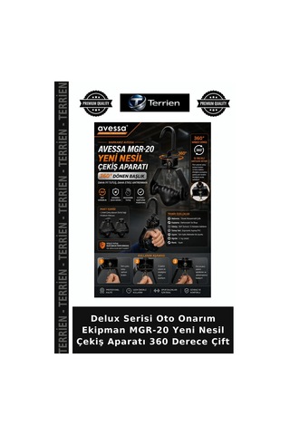 Delux Serisi Oto Onarım Ekipman Mgr-20 Yeni Nesil Çekiş Aparatı 360 Derece Çift