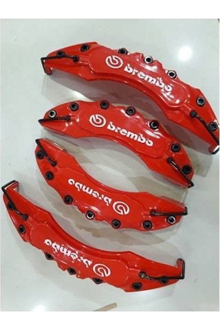 Renault Megane Uyumlu Brembo Kırmızı Renk Kaliper Kapağı 4lü Yağ Hortumlu