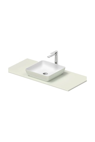 Duravit - Sivida Durocast Kare Çanak Lavabo 40 Cm Beyaz Yeşil - 266001fh00- Beyaz Yeşil