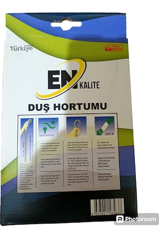 Enkalite 150 Cm Spiral Çelik Örgülü Duş Hortumu Kutulu Paket