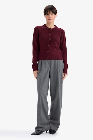 Defacto Regular Fit Bisiklet Yaka Basic Düz Düğmeli Soft Touch Yumuşak Triko Hırka E3654ax25wnbr467 Bordo