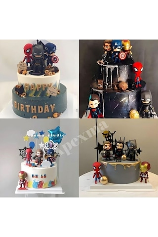 Süper Kahramanlar Mini 6'lı Figür Oyuncak Avengers Karakterleri