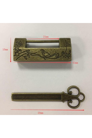 Homyl Vintage Bavul Bagaj Dolabı Çekmece Araç Kutusu Bakır-1