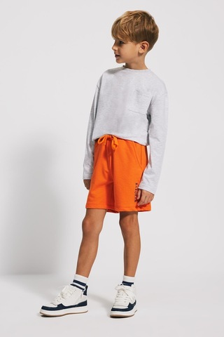 Kids Boy Loose Fit Bermuda Turuncu Şort Turuncu