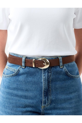 Jimmy Key Kahverengi Metal Tokalı Süet Görünümlü Kemer 5ww415459800