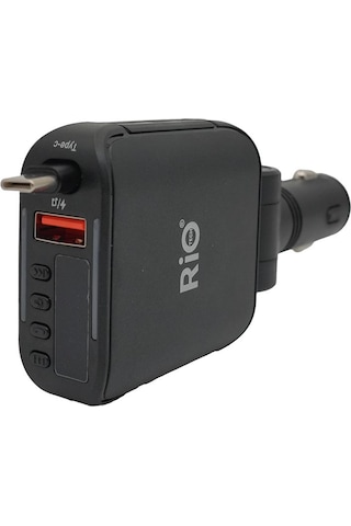 Fm Transmitter Araç Usb Destekli Mp3 Çalar Rgb Led Aydınlatmalı