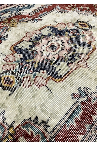 Bohem Stil Vintage Halı Özel Tasarım Yeni Anadolu Koleksiyonu Doğal Yün Halı Kırmızı