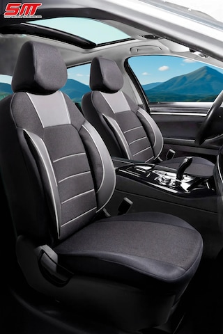 Era Serisi Universal Oto Koltuk Kılıfı Siyah-beyaz