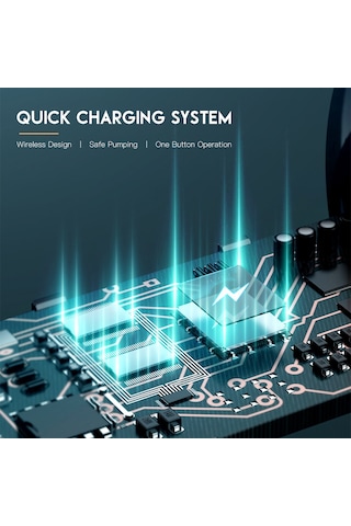 Yifomall Kablosuz Elektrikli Hava Pompa, 50w Güç, 3x3000mah Pil, Pvc Malzeme, Havuz İçin Uyumlu