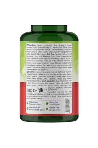 Natures Supreme Ester-C 1000 Mg C Vitamini 60 Tablet Aromasiz